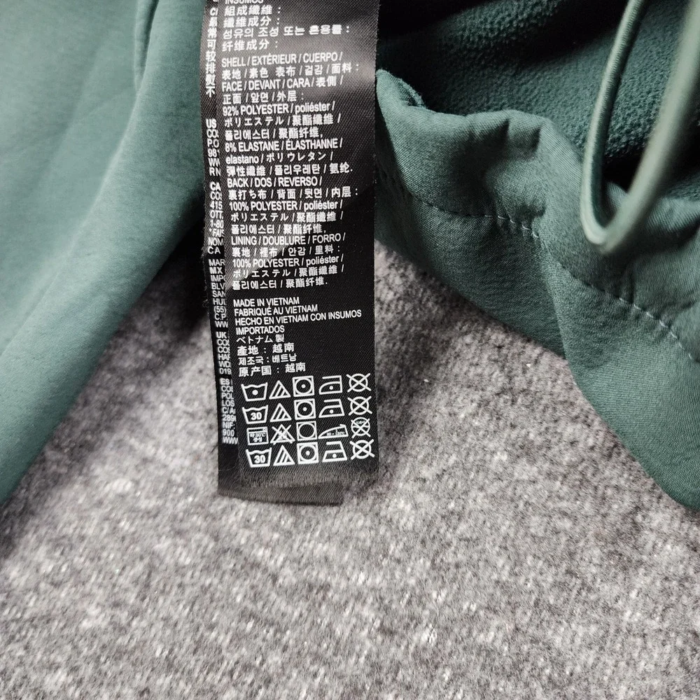 Kirkland Softshell Jacket Mens Medium Green Fleece Lined Water Resistant Outdoor